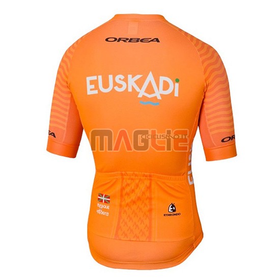 2018 Maglia Euskadi Manica Corta Arancione